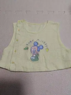 ミッキーマウス刺繍メッシュベビーベスト