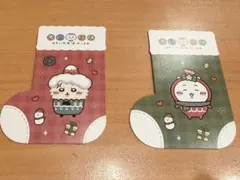 ちいかわぽけっと ちいぽけ ノベルティ くつしたカード ラッコ　ちいかわ　2点