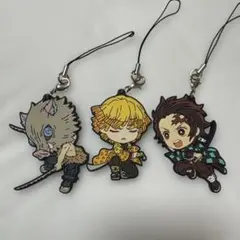 ✮鬼滅の刃ラバーストラップ3個セット✮