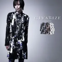 civarize V系　花柄シャツ2　ラルク　ロック　ドレープなな　ゴシック civarize V系 花柄シャツ2 ラルク ロック ドレープなな ゴシックne
