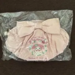 メゾンドフルール　My Melody リボン付きポーチ ピンク