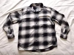 Uniqlo ユニクロ　オンブレ シャドーチェックネルシャツ　L　H