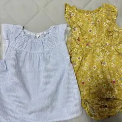 夏服　ノースリーブ　セットアップ　トップス 2点セット