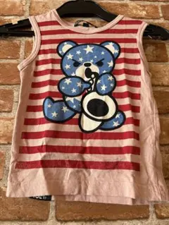ジョーイヒステリックXS90サイズファックベアヒスベアピンクボーダー