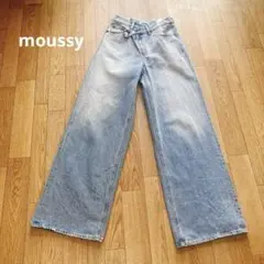 MOUSSY CROSS WAIST WIDE STRAIGHT 1 マウジーのサムネイル