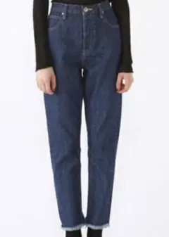 美品【BLACKBYMOUSSY】フリンジデニム　サイズ:24