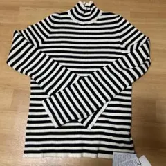 GRL ハイネックストライプニット