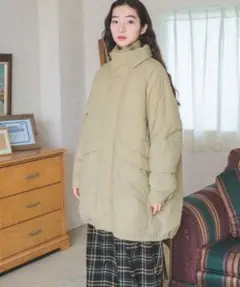 ニコアンドALLIEDモンスターブルゾン、ライトグレージュ