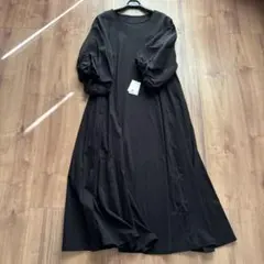 新品 mirepoix 定価¥2万6000円 ロングワンピース スコットクラブ