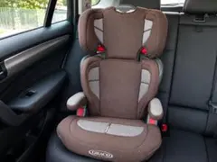 GRACO ジュニアシート ハイバック ブースターシート ブラウン×グレーのサムネイル
