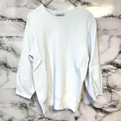 【elgna】美品　トップス　ニット　セーター　(S) 白　オシャレ❤︎