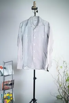 EDWIN エドウィン ストライプシャツ ヒッコリー ホワイト