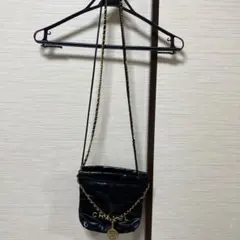 黒いキルティングショルダーバッグ（ノベルティ）非売品