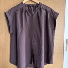 お値下げ⭐︎w closet ノースリーブブラウンシャツ