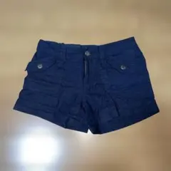 【中古品】ショートパンツ　ショーパン　ネイビー　Lサイズ