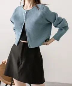 mystic Wジップニット