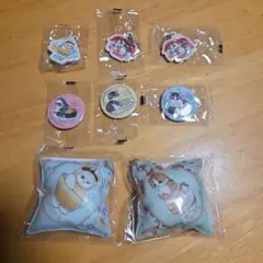 ★くら寿司　モフサンド　クッションチャーム　ラバーチャーム　缶バッジ　8点セット