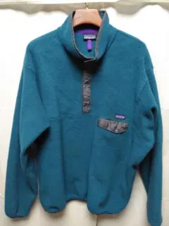90s USA製 patagonia シンチラ スナップT XXL ターコイズ