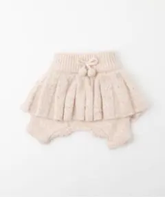 moncheri メランジカラーニットスカートパンツ【ウエストゴム】