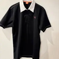 PUMA ポロシャツ ブラック/ホワイト サイズ0