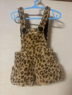 ヒョウ柄サロペット80cm