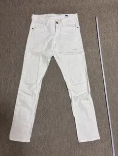 NAVY JEANS ホワイト ストレート デニム パンツ ジーパン