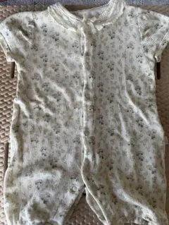 花柄ロンパース 半袖 80cm