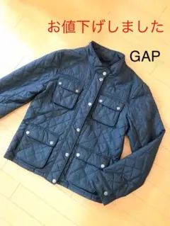 ジャケット 女の子 ライダース ジャンパー ネイビー GAP 160