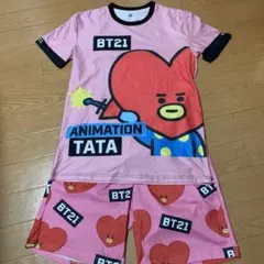 BT21 ♥TATA♥半袖パジャマ♥ (M・上下セット)