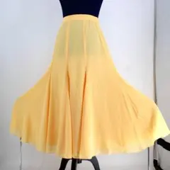 【美品 日本製社交ダンス衣装】スカート レッスンウェア 練習着 Mサイズ