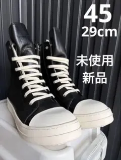 RAMONES みたいなスニーカー レザー 黒 45 (29cm)ラモーンズ - メルカリ