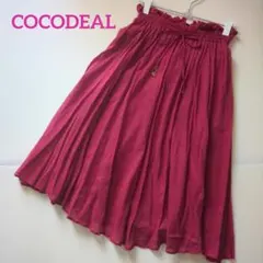 【未使用】COCODEAL ココディール ミディ丈スカート ピンク