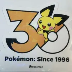 ポケモン 韓国限定 ポケモンストア30周年ロゴステッカー シール