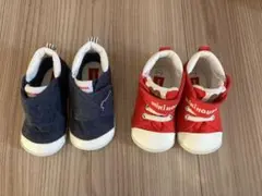 miki HOUSE シューズ 赤 12.5㎝　ネイビー 13.0㎝セット