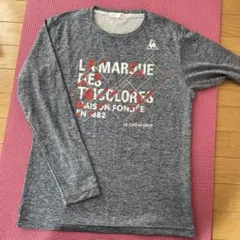 le coq sportif グレー長袖シャツルコックスポーツウェアテニス