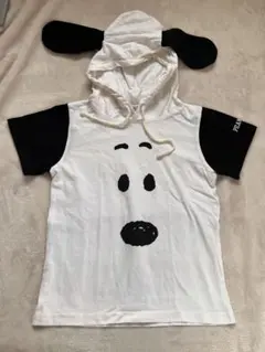 PEANUTS スヌーピー フード付きTシャツ 130