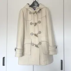 バーバリーブルーレーベル 38 アイボリー ダッフルコート