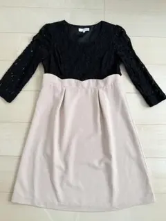 SWEET MOMMY 授乳 ワンピース ドレス 黒 ベージュ レース