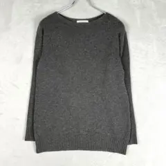 美品☆ギャルリーヴィー カシミヤ100% ニット セーター ダークグレー S