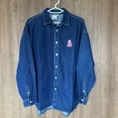 x-girl 刺繍ロゴ付き デニムシャツ ジャケット