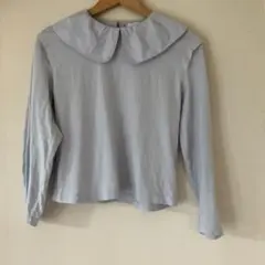 ZARA kidsライトブルー 大きな襟 長袖カットソー 11-12歳