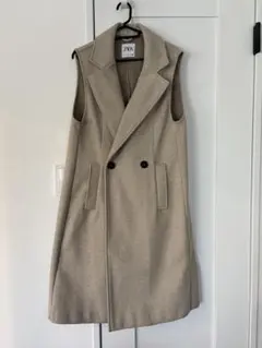 ZARA グレー ロングジレ
