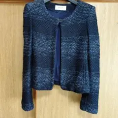 未使用　上質　PINORE 日本製　春夏ジャケット　ノーカラージャケット 2025年最新】PINORE レディース ノーカラージャケットの人気