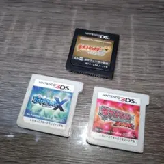 ポケットモンスター ハートゴールド・X・オメガルビー 3本セット