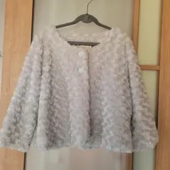 CutieBlonde ライトグレー ノーカラージャケット M