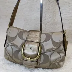 COACH コーチ SOHOソーホー ワンショルダー シグネチャー ゴールドのサムネイル