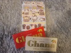 LOTTE Ghana チョコレート+サンリオキャラクターチョコ型セット