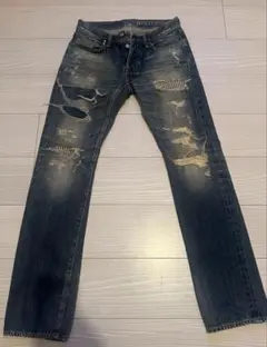 HYSTERIC GLAMOUR ダメージ加工 デニムパンツ - メルカリ
