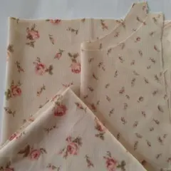 YUWA 花柄 生地 ハギレ2柄