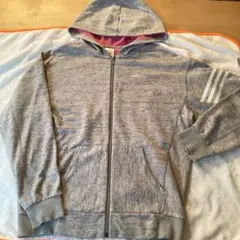 adidas neo グレー パーカー フード付き S 美品のサムネイル